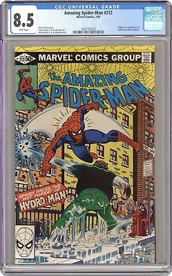 Buy Amazing Spider-Man #212D CGC 8.5 1981 4387187023 • 41.16£