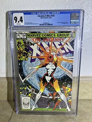 Buy 1982 MARVEL UNCANNY X-MEN #164 1st BINARY CGC 9.4 WP • 85.43£