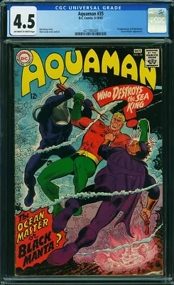 Buy Aquaman #35 CGC 4.5 DC 1967 1st Black Manta! Justice League! P8 429 Cm Clean • 213.57£