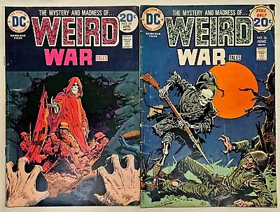 Buy Bronze Age DC Horror Comics Weird War Tales 2 Key Issue Lot 24 26 High Grade VG • 2.20£