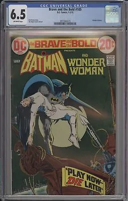 Buy Brave And The Bold #105 - Cgc 6.5- Batman And Wonder Woman • 85.42£