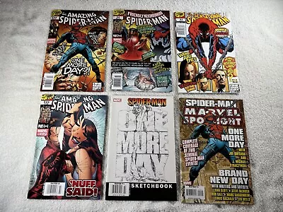 Buy The Amazing Spiderman One More Day Full Run 1-4 +Sketch Book & Marvel Spotlight • 27.17£
