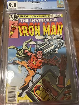 Buy IRON MAN #118 CGC 9.8 OWW  1st Appearance JIM RHODES (War Machine) Marvel 1979 • 387.53£