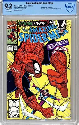 Buy Amazing Spider-Man #345D CBCS 9.2 1991 21-1F1AFB3-001 • 46.60£