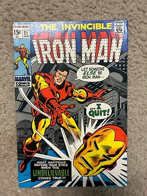 Buy Iron Man #21 1st Appearance Of 3rd Crimson Dynamo - High Grade Marvel Comic • 34.95£