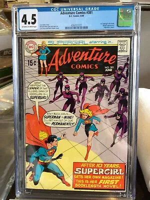 Buy Adventure Comics #381 Dc 1969 Cgc 4.5 1st Supergirl Solo / Batgirl Appearance • 116.48£