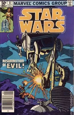 Buy Star Wars #51N VG 4.0 1981 Stock Image Low Grade • 3.88£