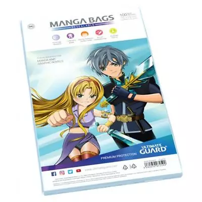 Buy Ultimate Guard - Resealable Manga Bags Jumbo Pokemon Card Sleeves (100 Pack) • 10£