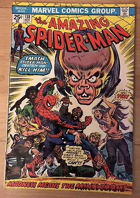 Buy Amazing Spiderman Comic #138 Gladiator Marvel Value Stamp 1st Mindworm Low Grade • 39.89£