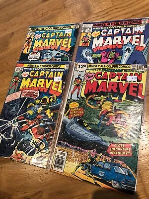 Buy Captain Marvel Comic Book Bundle Set Job Lot X4 Issue #46 48 58 60 • 5.99£