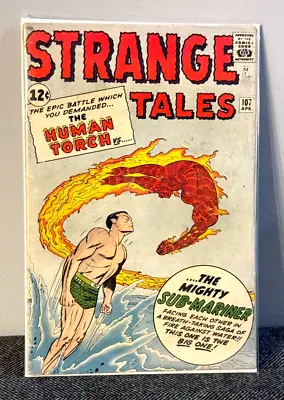 Buy Vintage 1963 Strange Tales 107 Key Silver Age Submariner Comic • 83.06£