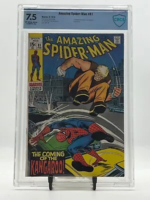 Buy Amazing Spider-Man #81 Comic Book 1970 CBCS 7.5 1st App Origin Kangaroo Comics • 85.42£
