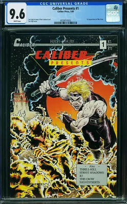 Buy Caliber Presents #1 CGC 9.6 1989 1st Appearance The Crow! N10 402 Cm Clean Bin • 928.05£