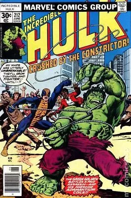 Buy Incredible Hulk #212 VG 4.0 1977 Stock Image Low Grade • 5.98£