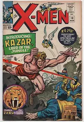 Buy Uncanny X-Men 10 Marvel 1965 VG FN 1st Ka-Zar Jack Kirby Stan Lee • 357.24£