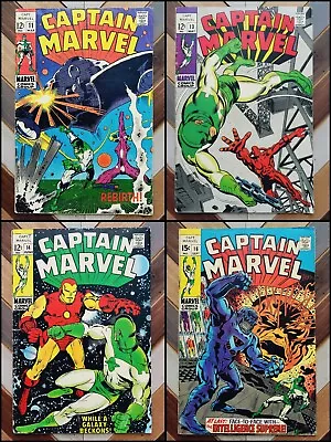 Buy CAPTAIN MARVEL #11, 13, 14, 16 Avg VG (1969) Iron Man/Black Widow/Man-Slayer • 27.17£