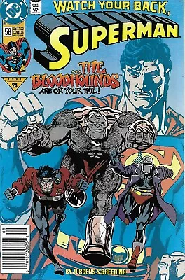 Buy Superman Comic 58 Copper Age First Print 1991 Dan Jurgens Brett Breeding DC • 10.45£
