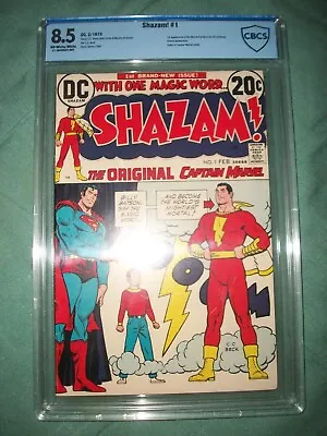 Buy SHAZAM! #1 CBCS 8.5 Captain Marvel Revival 1973 Key C.C.Beck • 62.13£