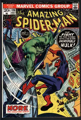 Buy Amazing Spider-man #120 8.0 // Battle Of Spider-man Vs The Hulk Marvel 1973 • 111.83£