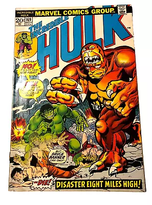 Buy Marvel Comic #169 The Incredible Hulk Cover Trimpe November 1973 Vintage • 5.83£