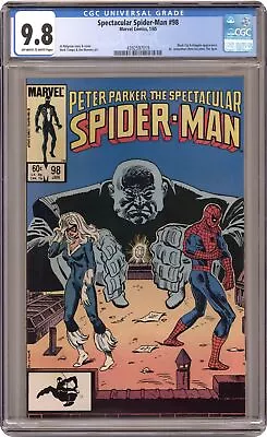 Buy Spectacular Spider-Man Peter Parker #98D CGC 9.8 1985 4392597019 • 159.20£