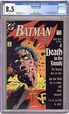 Buy Batman #428 CGC 8.5 1989 3932773006 Death Of Robin • 65.35£