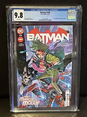 Buy 🔥CGC 9.8 WP - BATMAN #108 1st MIRACLE MOLLY - JORGE JIMINEZ Cover DC 2021 🔥 • 24.95£
