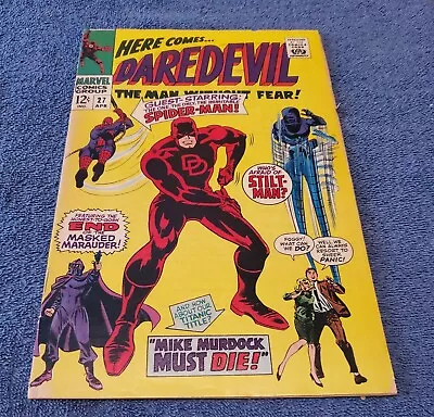 Buy Daredevil #27 Vg From 1967  Mike Murdock Must Die!  Guest-Starring Spider-Man! • 15.52£