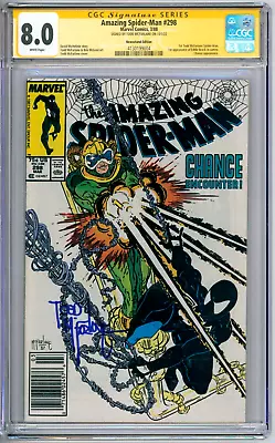 Buy Amazing Spider-Man 298 CGC SS Graded 8.0 VF Signed Mcfarlane Marvel Comics 1988 • 194.11£