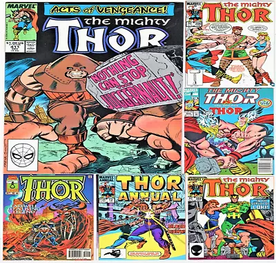 Buy THE MIGHTY THOR #356 359 411 Juggernaut 458 ANNUAL 12 502 FINAL ISSUE 6 BOOK LOT • 62.04£