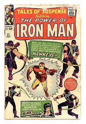 Buy Tales Of Suspense #57 FR 1.0 1964 1st App. Hawkeye • 209.68£