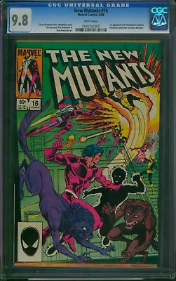 Buy New Mutants #16 ❄️ CGC 9.8 WHITE PGs ❄️ 1st Thunderbird II (Warpath) Marvel 1984 • 135.91£
