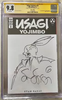 Buy STAN SAKAI ORIGINAL USAGI YOJIMBO SKETCH CGC SS 9.8 SIGNED #20 1st App Yukichi • 271.81£