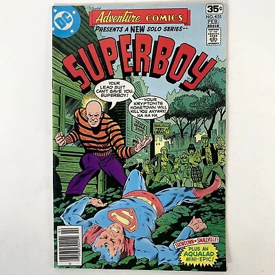 Buy SuperBoy Vol 44 #455 Vintage 1978 DC Adventure Comics Book Newsstand Bag & Board • 3.10£