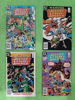 Buy Lot 4 JUSTICE LEAGUE AMERICA 241, 249, 250, 252 All Canadian NM Variants RD4394 • 4.65£