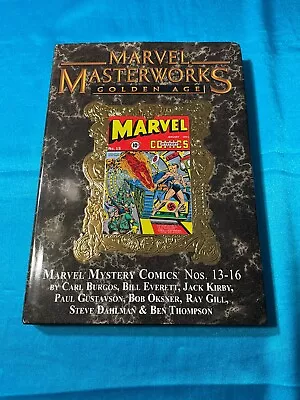 Buy Golden Age: Marvel Masterworks, Marvel Mystery Comics # 13-16, 1st Printing, Vf • 27.96£