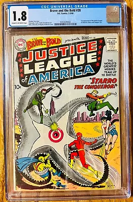 Buy Brave And The Bold #28 CGC 1.8 1960 DC Silver Age Key 1st App Of Justice League • 1,944.99£