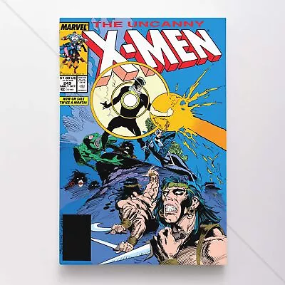 Buy Uncanny X-Men Poster Canvas Vol 1 #249 Xmen Marvel Comic Book Art Print • 27.45£