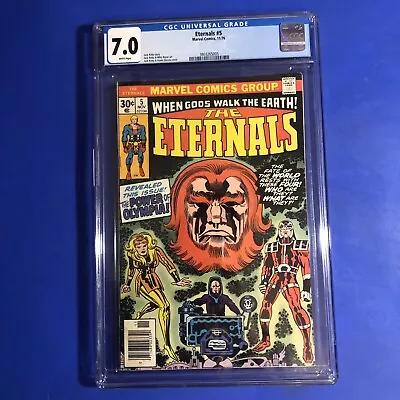 Buy Eternals #5 CGC 7.0 NEWSSTAND 1st Appearance Thena Domo Makkari Zuras Comic 1976 • 48.93£