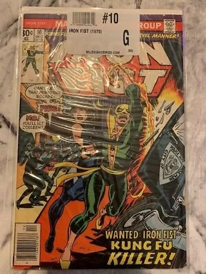 Buy Iron Fist 10 - John Byrne Marvel 1975 Vol1 GD Bronze Age Rare Hot 1st Print • 24.99£