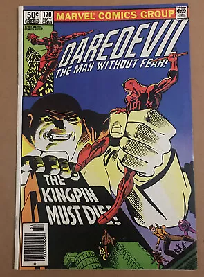 Buy Daredevil #170 - 1st Kingpin Appearance In Daredevil (Marvel, 1981) • 26.87£