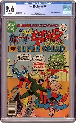 Buy All Star Comics #65 CGC 9.6 1977 4436017002 • 64.46£