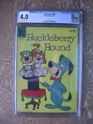 Buy Four Color #990  CGC 4.0  1959  Huckleberry Hound  1st Appearance Yogi Bear • 272.30£