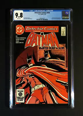 Buy DETECTIVE COMICS #546 CGC 9.8 NM/MT Gene Colan Cover Green Arrow Batman DC 1985 • 86.98£