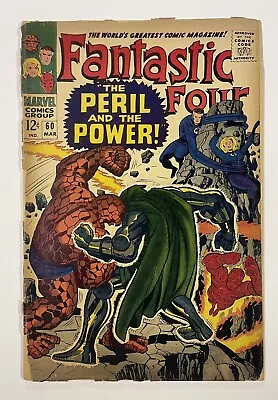 Buy Fantastic Four #60. March 1967. Marvel. Fr. Silver Surfer! Doctor Doom! • 15£