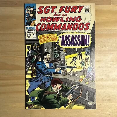 Buy SGT. FURY AND HIS HOWLING COMMANDOS #51 1967 Marvel • 10.09£