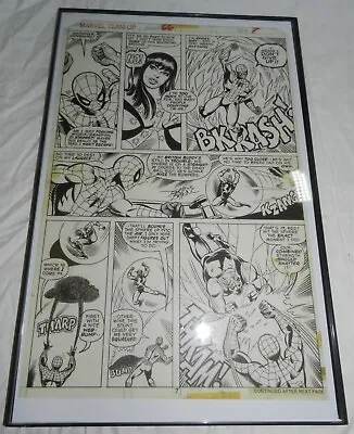 Buy Photostat Of Comic Book Page Artwork - 2 Sided - Marvel Team-Up #66 Page 7 • 18.49£