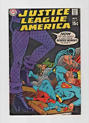 Buy Justic League Of America 75 Vg/f  (1969) 1st Dinah Lance Black Canary • 58.25£