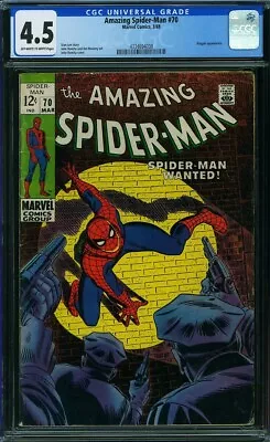 Buy Amazing Spider-man  # 70  Nice!  Cgc  4.5     4334694008 • 45.04£