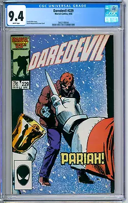 Buy Daredevil 229 CGC Graded 9.4 NM White Pages Marvel Comics 1986 • 27.14£